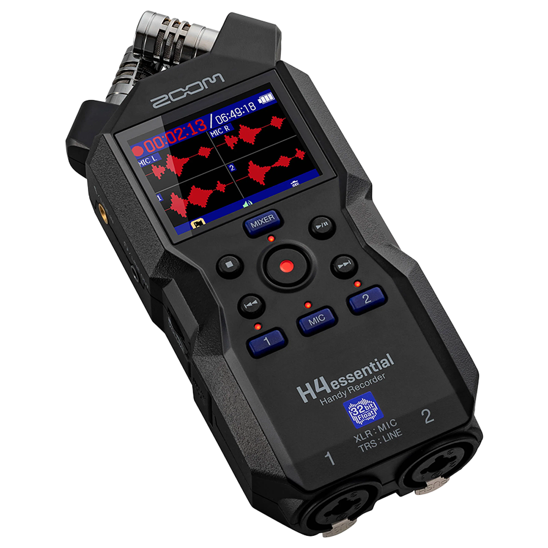 ZOOM H4ESSENTIAL GRABADORA 32BIt FLOTANTES 4 PISTAS 8