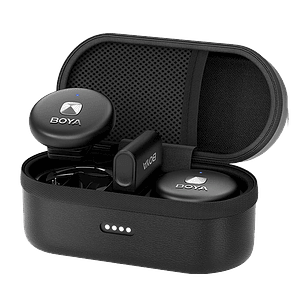 BOYA BOYAMIC MICROFONO DOBLE 3-EN-1 CON GRABADORA - 300 METROS DE ALCANCE