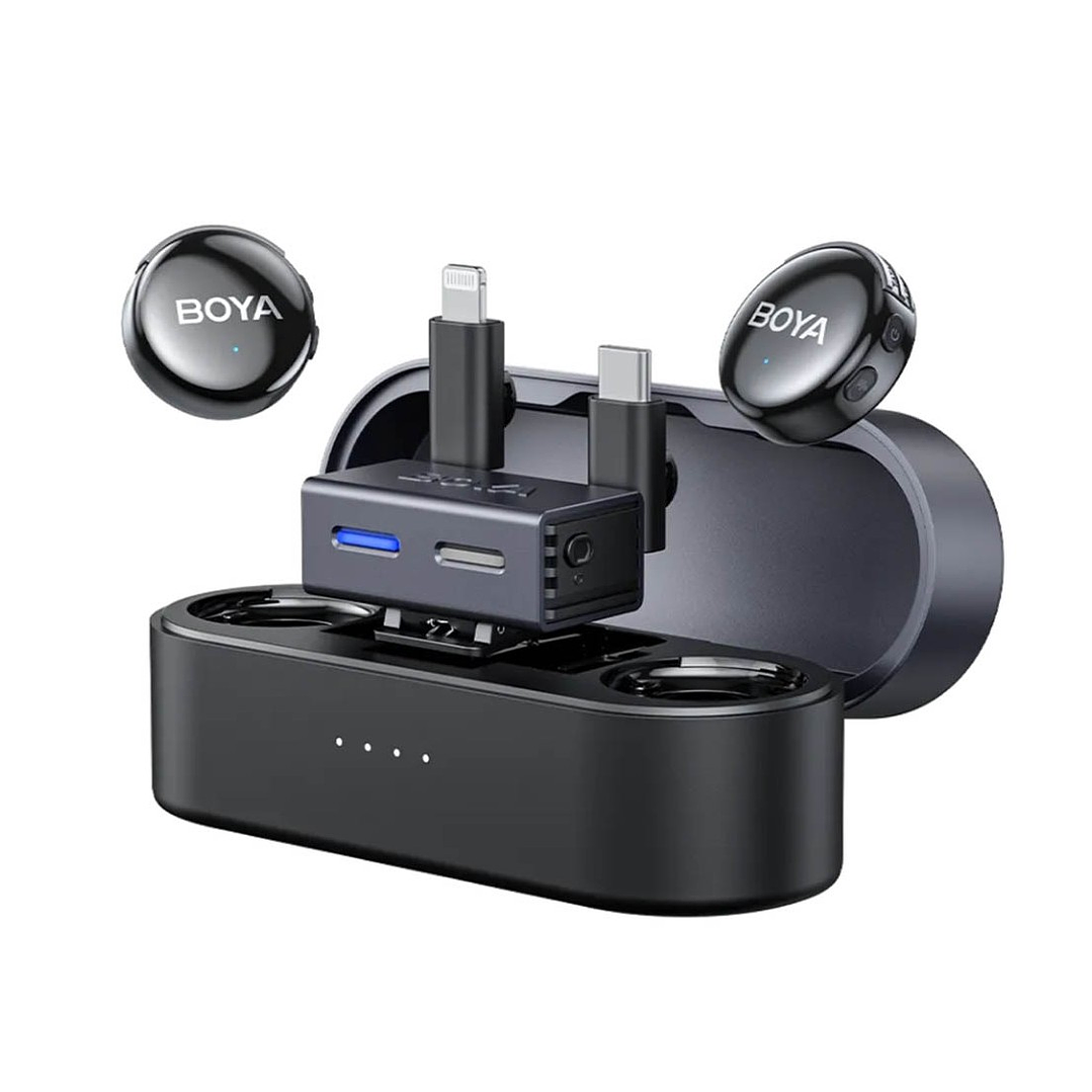 BOYA MICROFONO INALAMBRICO DOBLEBOYALINK 3 USBC - LIGHTNING - 3.5mm 1