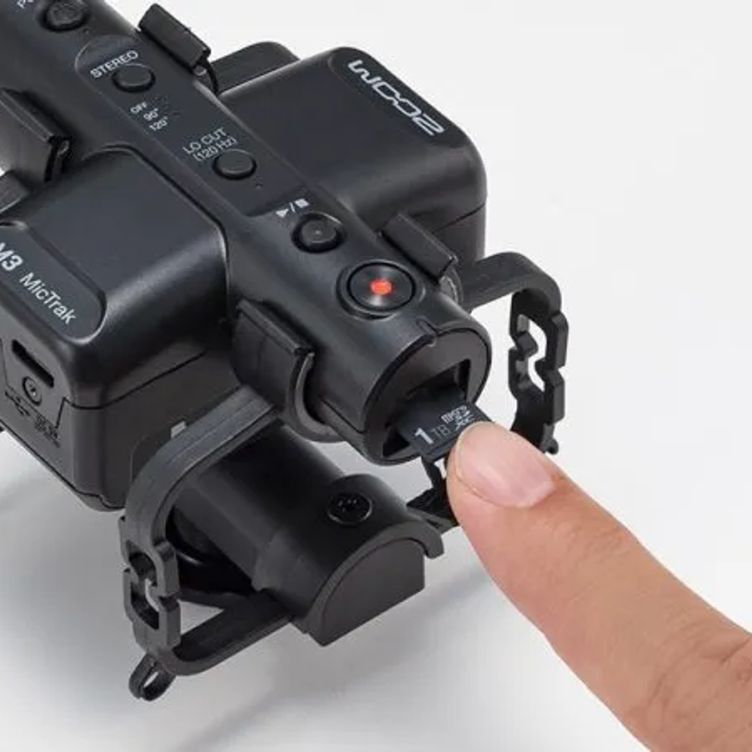ZOOM M3 MIC TRAK MICROFONO SHOTGUN CON GRABADORA DE AUDIO 2