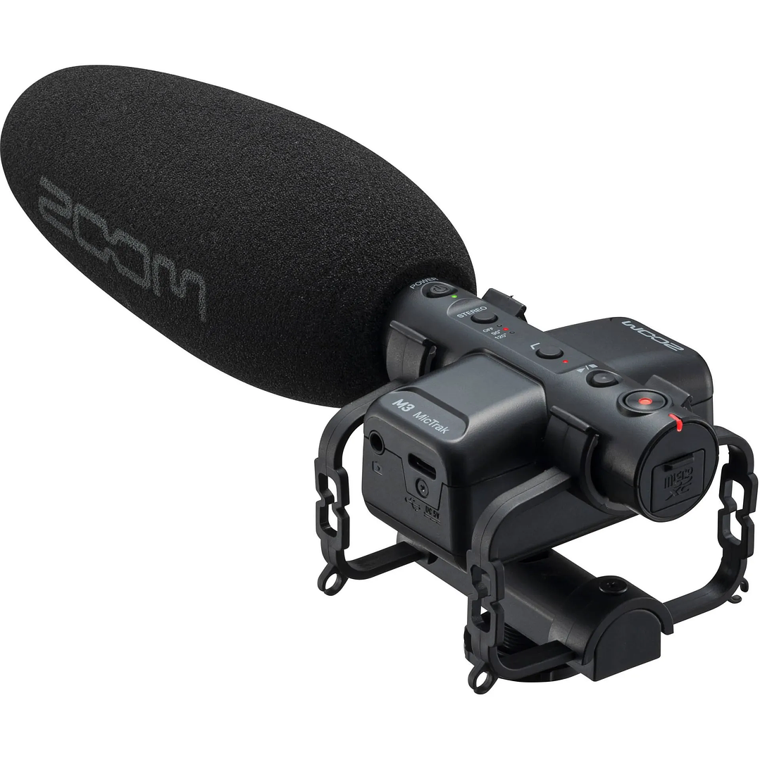 ZOOM M3 MIC TRAK MICROFONO SHOTGUN CON GRABADORA DE AUDIO 1