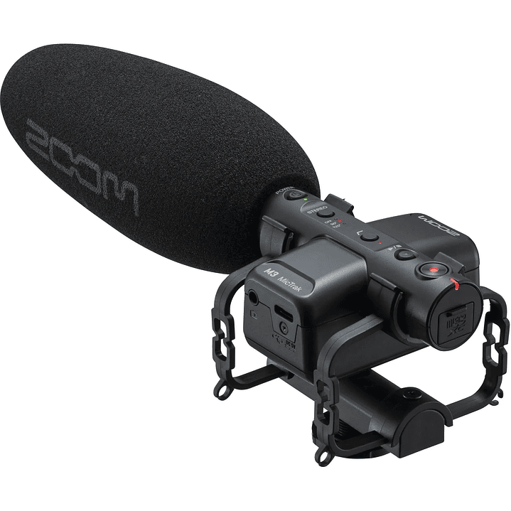 ZOOM M3 MIC TRAK MICROFONO SHOTGUN CON GRABADORA DE AUDIO 1