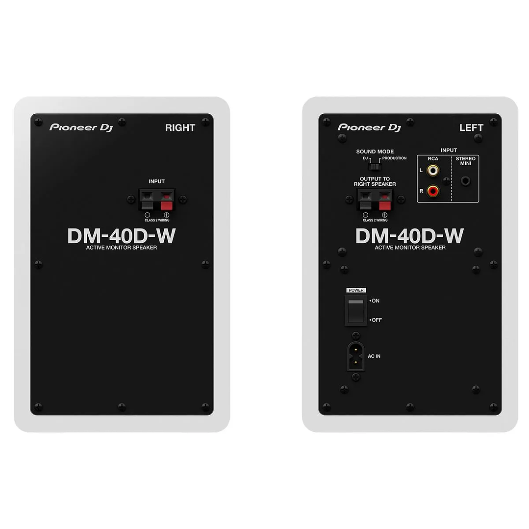 PIONEER DJ DM40D BLUETOOTH MONITORES DE ESTUDIO PAR WHITE 3