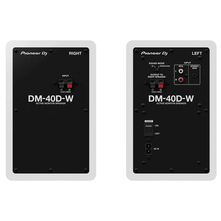 PIONEER DJ DM40D BLUETOOTH MONITORES DE ESTUDIO PAR WHITE 3