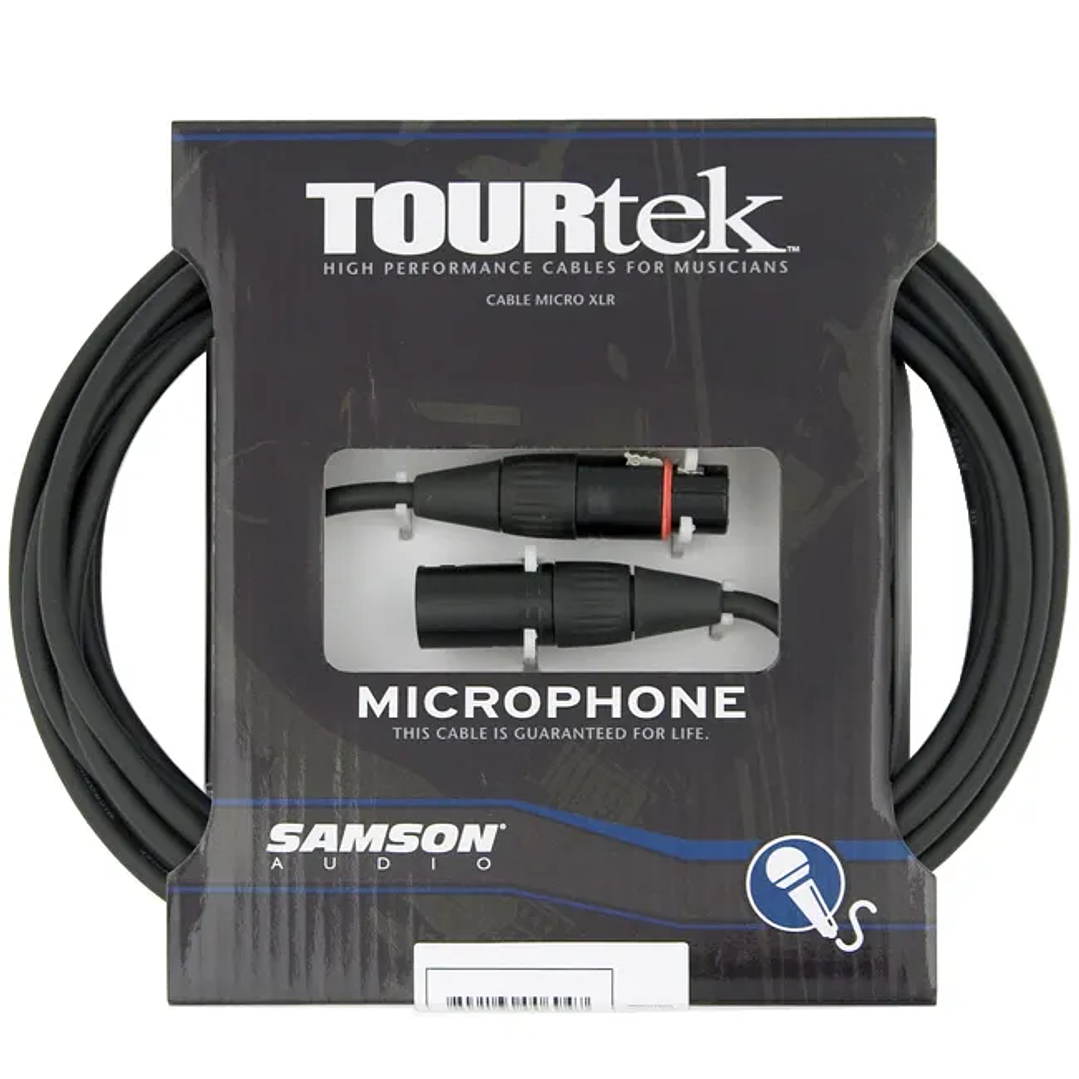 SAMSON TM15 CABLE MICROFONO XLR 4,5M XLR TOURTEK 1