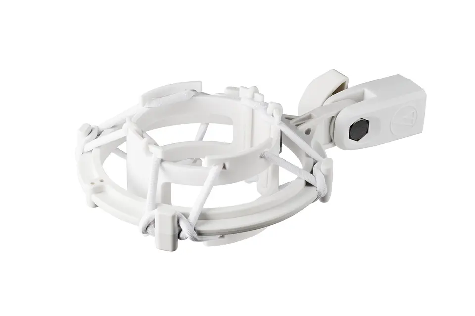 AUDIOTECHNICA MICROFONO CONDENSADOR CARDIOIDE AT2020CWH WHITE CON ANTIPOP Y SHOCK MOUNT 5