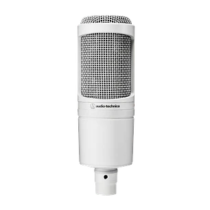 AUDIOTECHNICA MICROFONO CONDENSADOR CARDIOIDE AT2020CWH WHITE CON ANTIPOP Y SHOCK MOUNT
