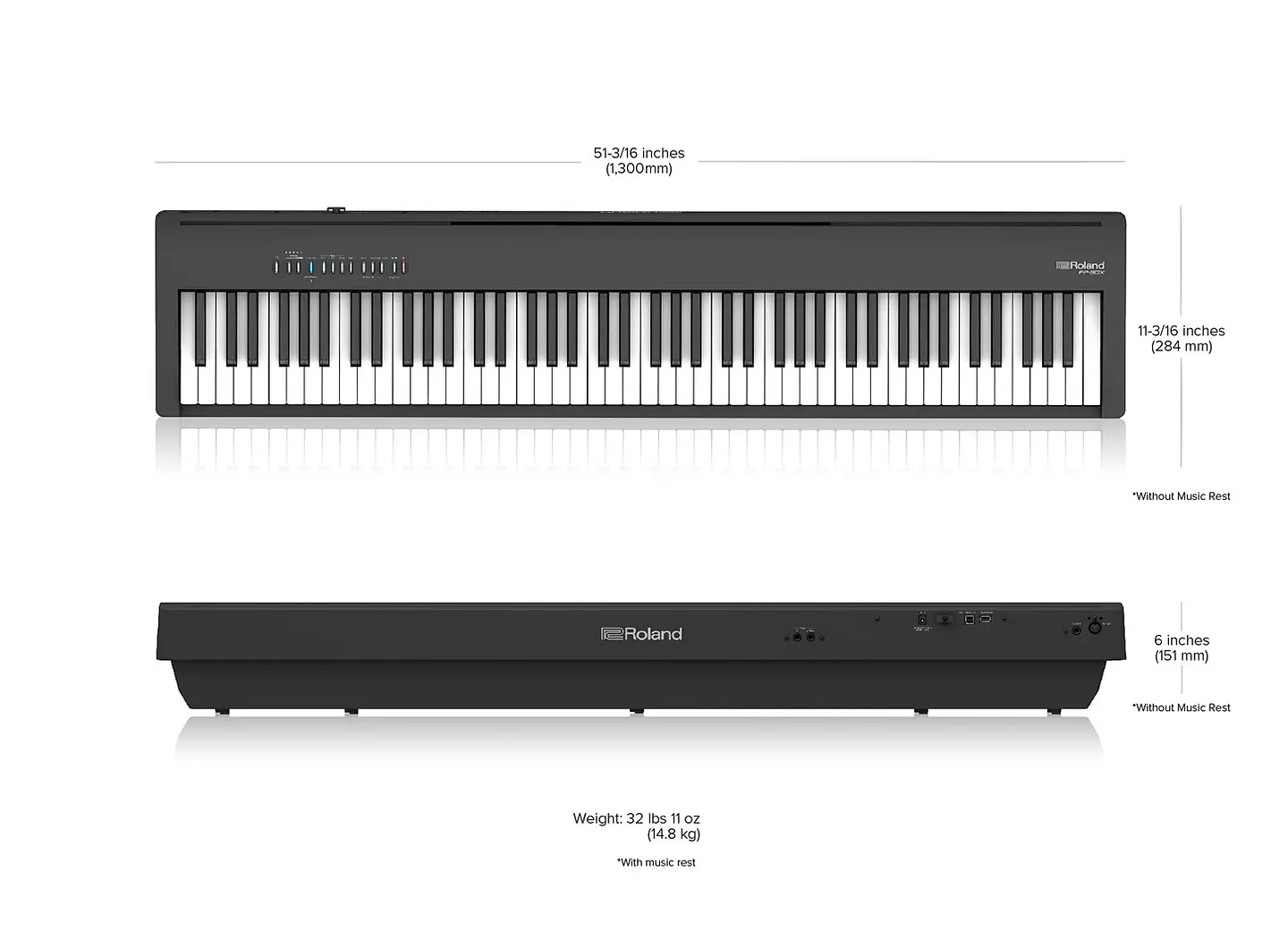 ROLAND FP30X BLUETOOTH PIANO DIGITAL BK 7