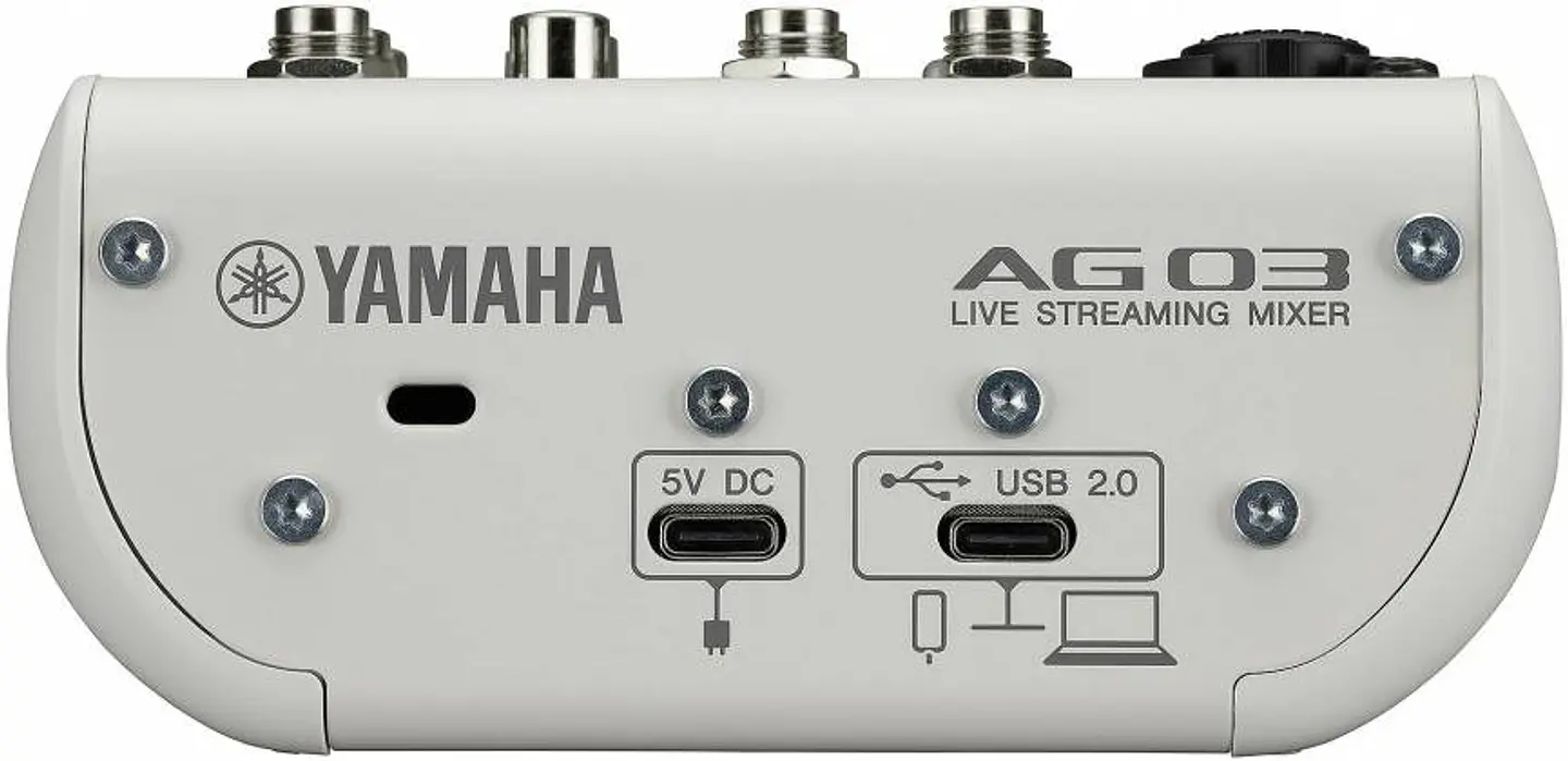 YAMAHA LIVE STREAMING MIXER AG03MK2 WHITE LSP 5