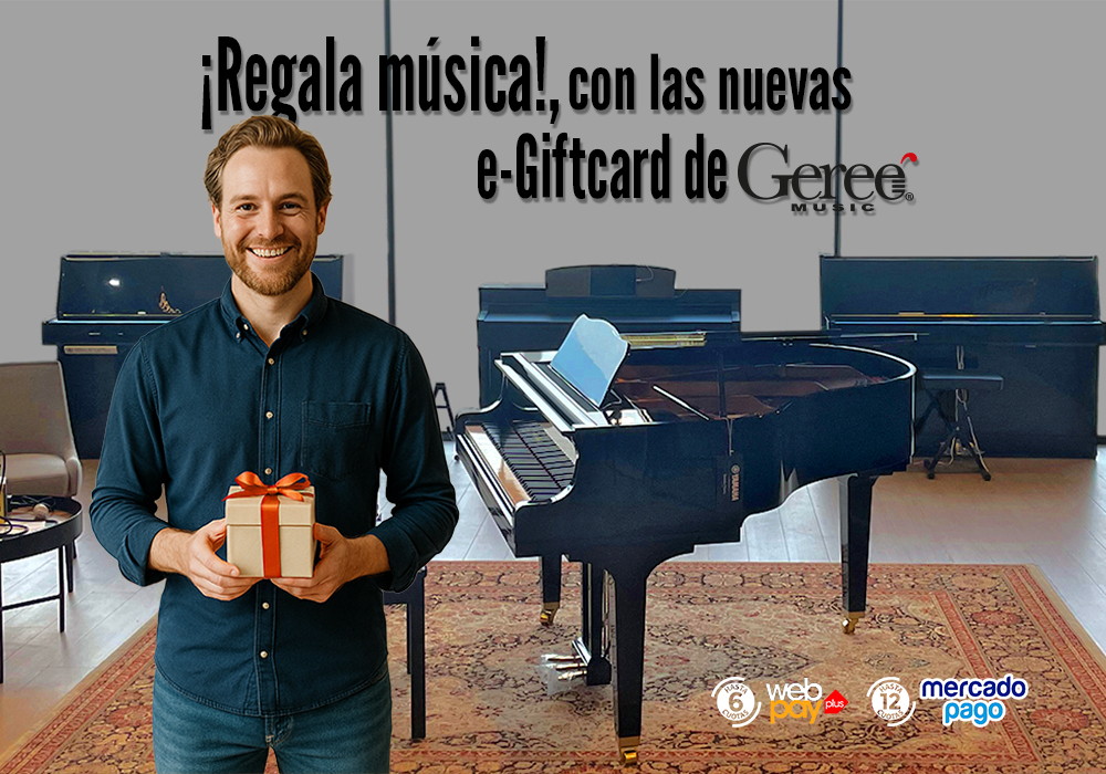 ¡REGÁLALE UNA E-GIFTCARD DE GEREE MUSIC! 