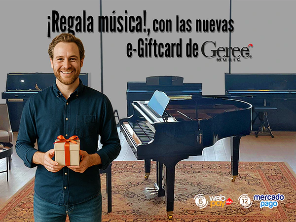 ¡REGÁLALE UNA E-GIFTCARD DE GEREE MUSIC! 