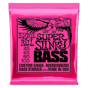 ERNIE BALL CUERDAS PARA BAJO P02834 BASS SUPER SLINKY ( 4 CUERDAS)