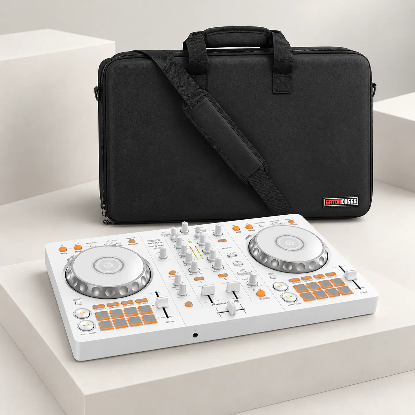 PACK PROMOCIONAL PIONEER DDJ FLX4 WHITE + GATOR DJ MD CASE 2
