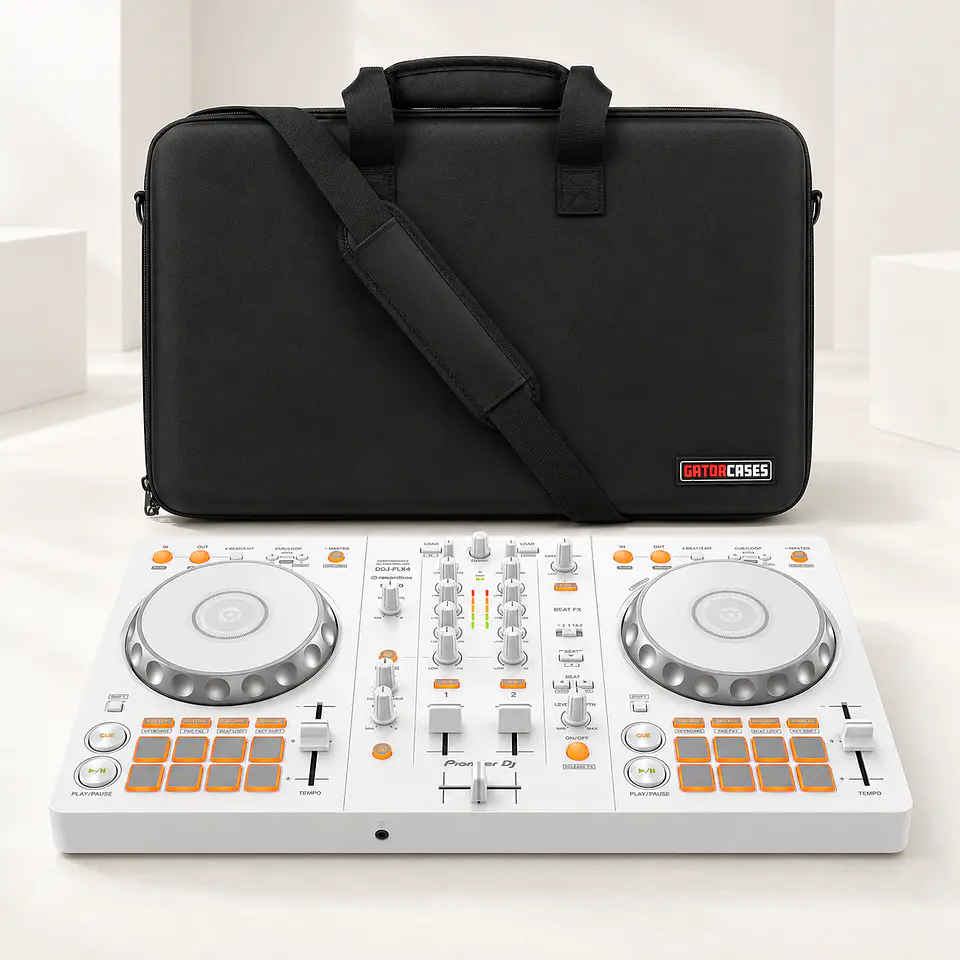 PACK PROMOCIONAL PIONEER DDJ FLX4 WHITE + GATOR DJ MD CASE 1