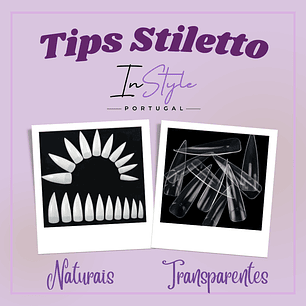 Tips Stiletto - Caixa de 100 unidades