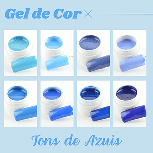 Gel de Cor de 5ml - Tons de Azuis