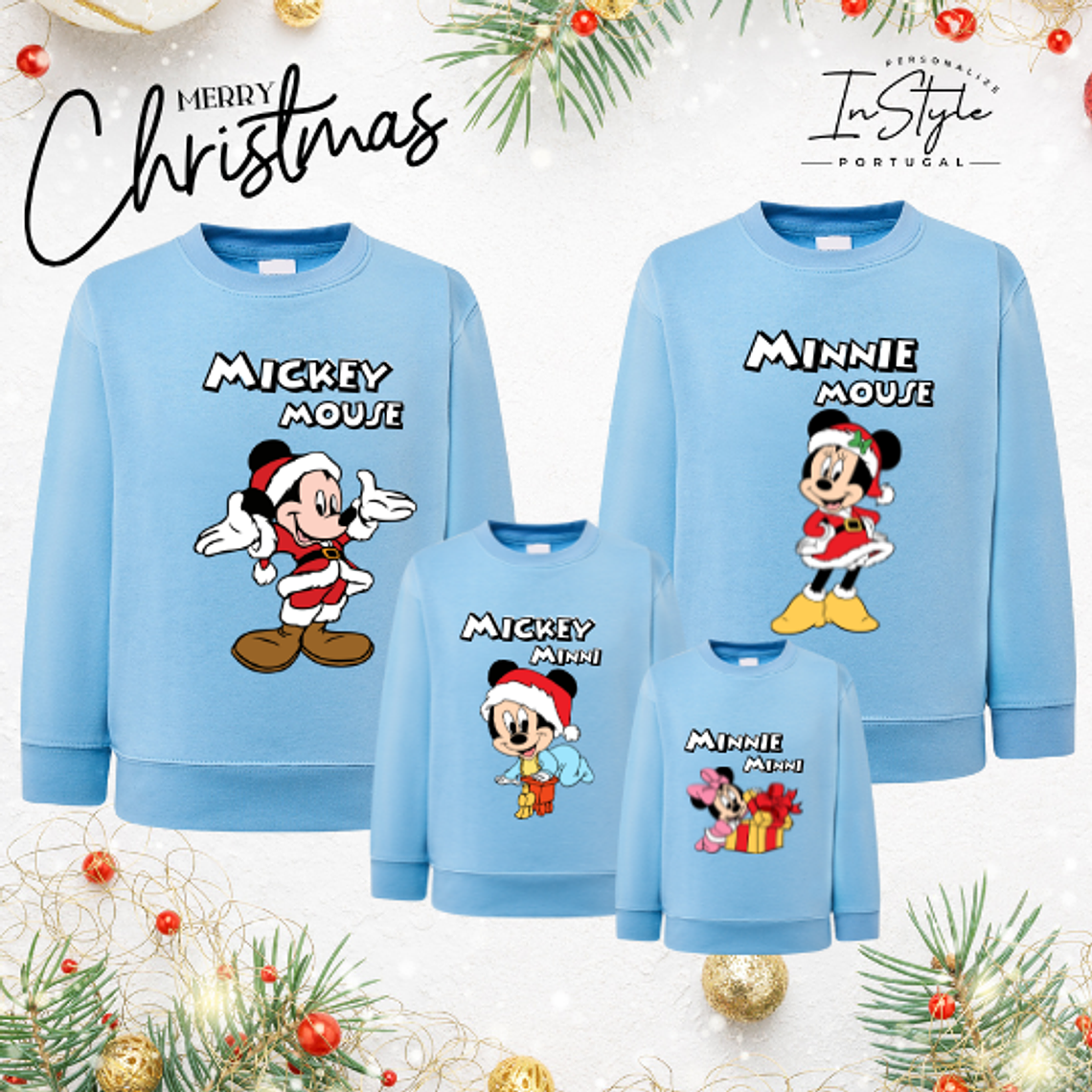 Camisola de Natal  - Crianças & Adultos - Ref.01 1