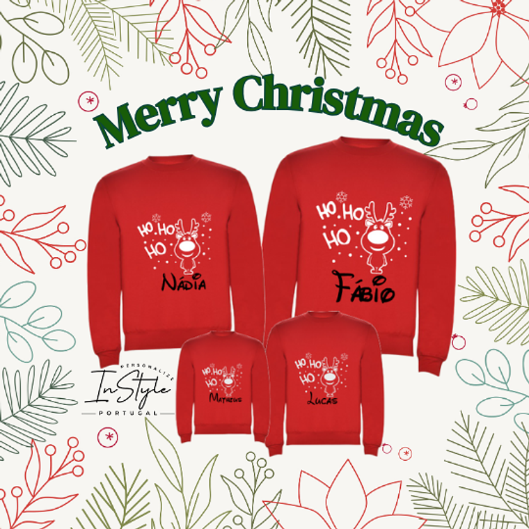 Camisola de Natal  - Crianças & Adultos - Ref.03 1