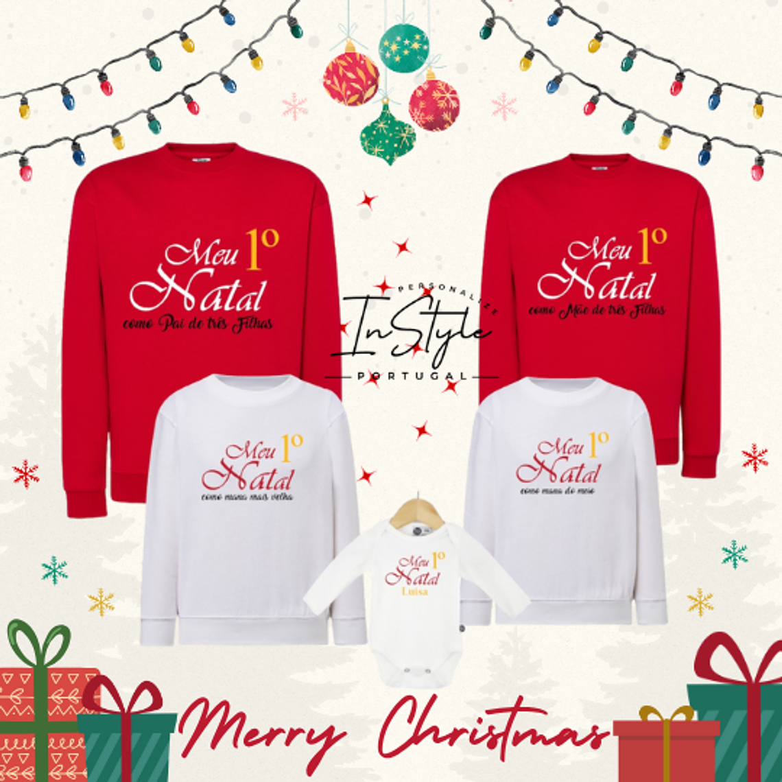 Camisola de Natal  - Crianças & Adultos - Ref.05 1