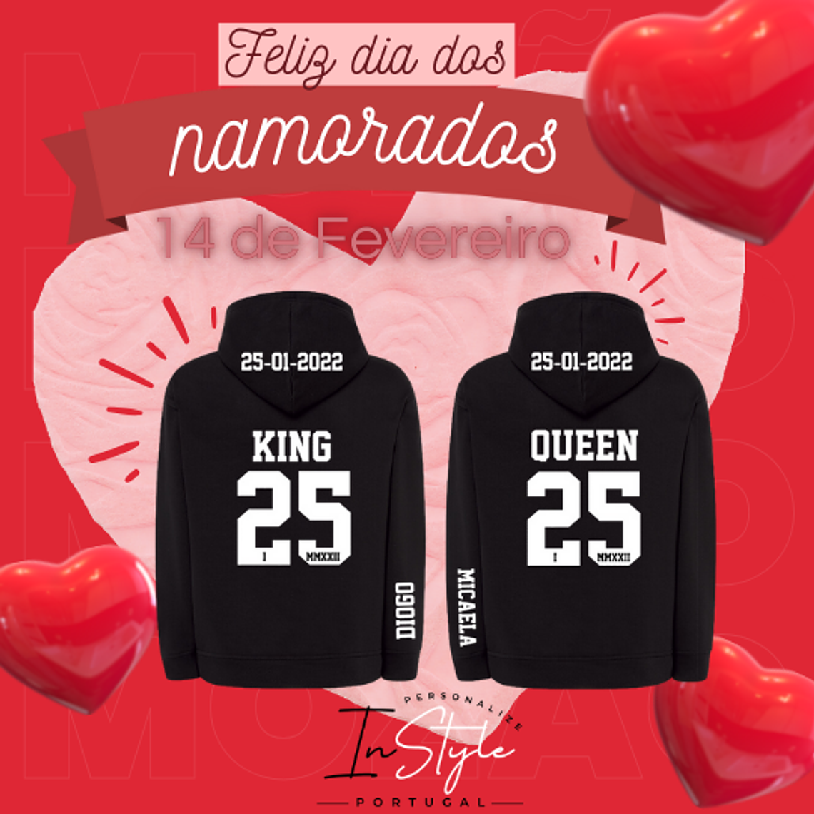 Camisola KING ou QUEEN 1