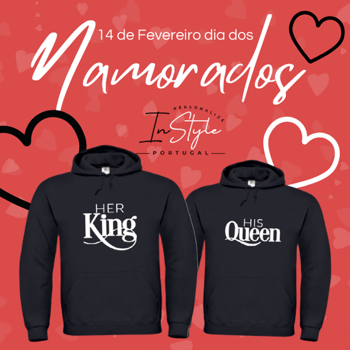 Camisola HER KING ou HIS QUEEN 1