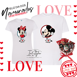 Camisola HE'S MINE ou SHE'S MINE