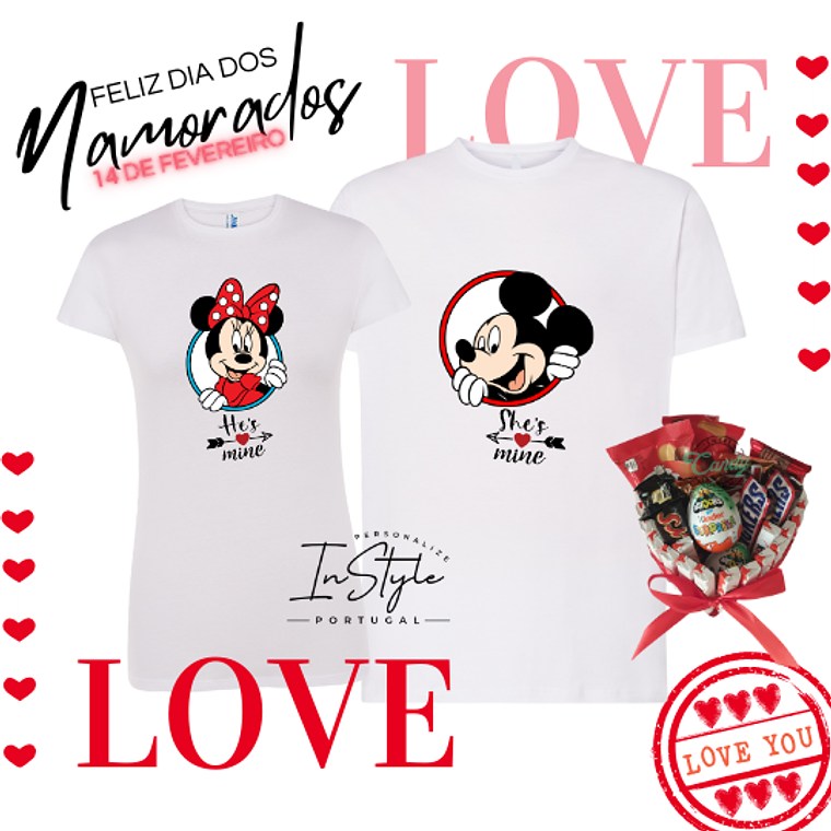 Camisola HE'S MINE ou SHE'S MINE 1