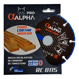 Disco Corte Alpha Rc 8115 115mm - Madera Plastico Yeso