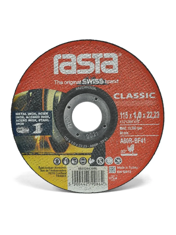 Pack discos corte 4.5x1.0mm 100 unds 2