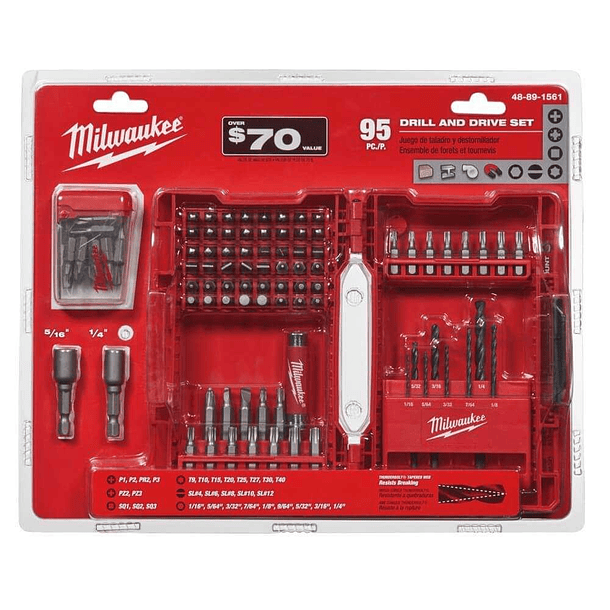 Set accesorios 95 pc milwaukee 2