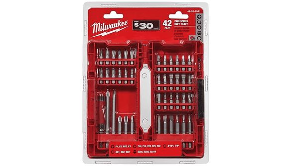 Set accesorios 42 pc milwaukee 2