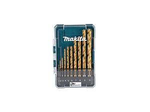 Set brocas Makita metal hss-tin 10 pz 1-10mm