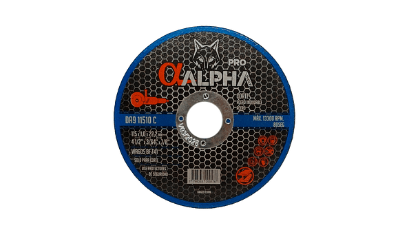 Pack 3un disco corte 4.5x1.0mm alpha 1