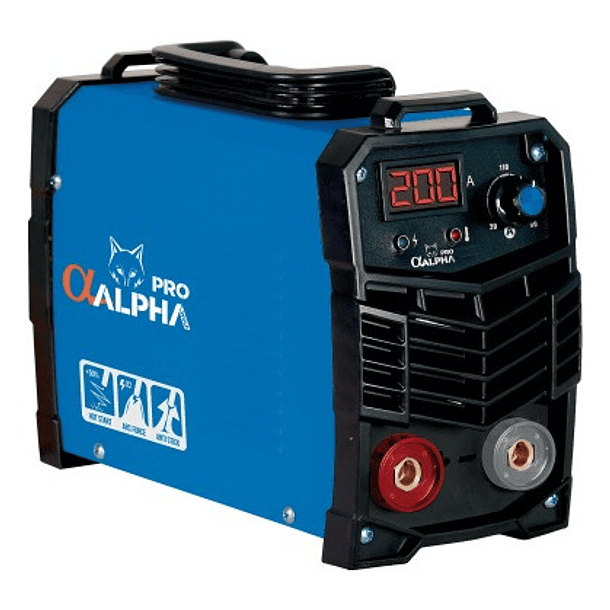 Soldadora Mma200 Alpha Pro Monofásica 200amp 2