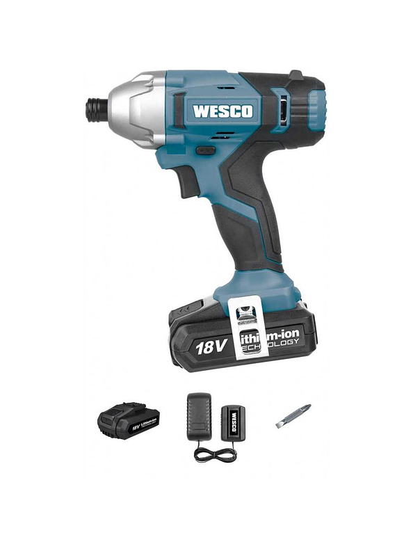 Atornillador de Impacto Inalámbrico 18V Wesco 1