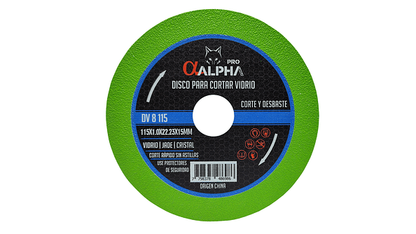 Disco Para Cortar Vidrio 4 1/2 X 1.0 ALPHA PRO 1