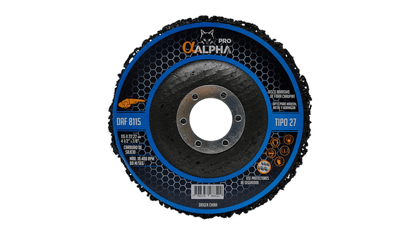 Disco Abrasivo de Fibra 4 1/2 ALPHA PRO 1