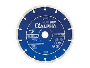 Disco Diamantado Segmentado 180mm (7) Alpha Pro Azul