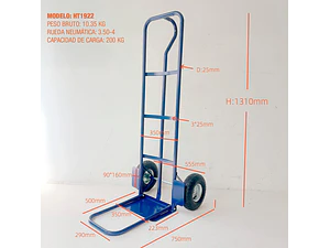 Carro Yegua 200kg Rueda Neumatica 350x4 HT1922 OKB