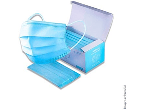 Mascarilla desechable 3 pliegues pack 50un