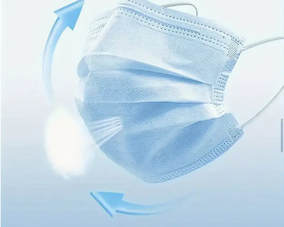 Mascarilla desechable 3 pliegues pack 50un 2