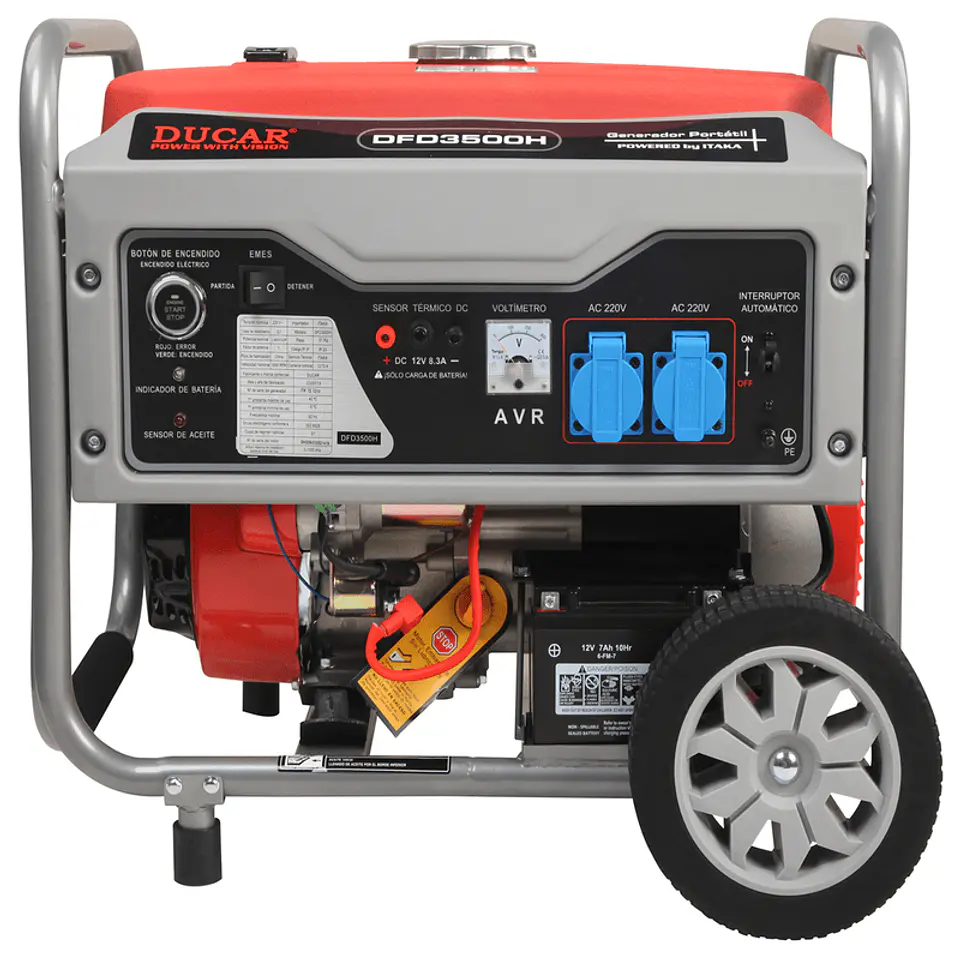 Generador electrico bencinero Mod DFD3500H Ducar 3.5 kva 1