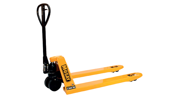 Transpaleta Manual Pintada 3.000 Kg Horquilla Ancha 1