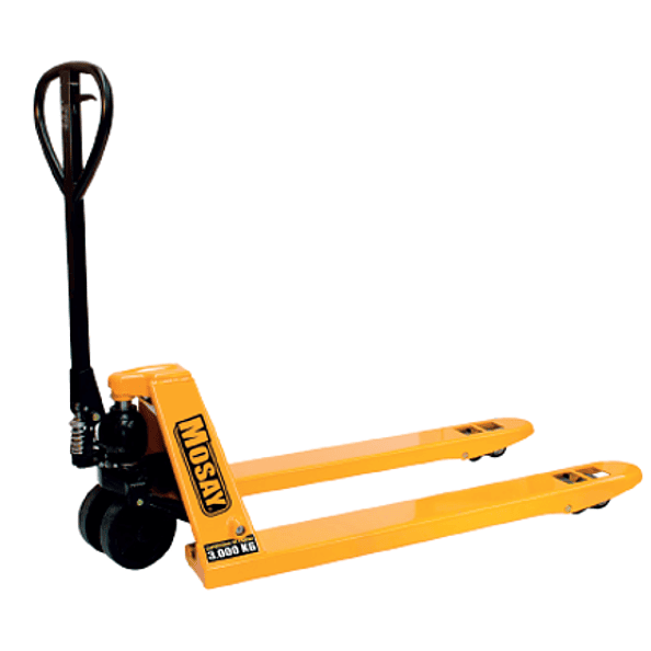 Transpaleta Manual Pintada 3.000 Kg Horquilla Ancha 1