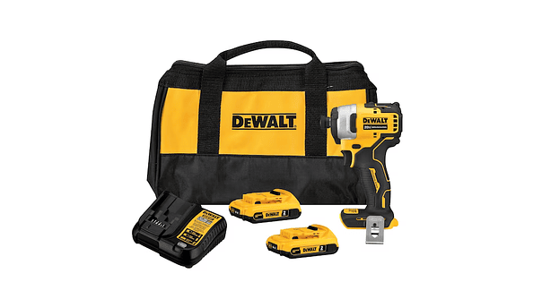 Kit de Atornillador de Impacto Inalámbrico de 1/4