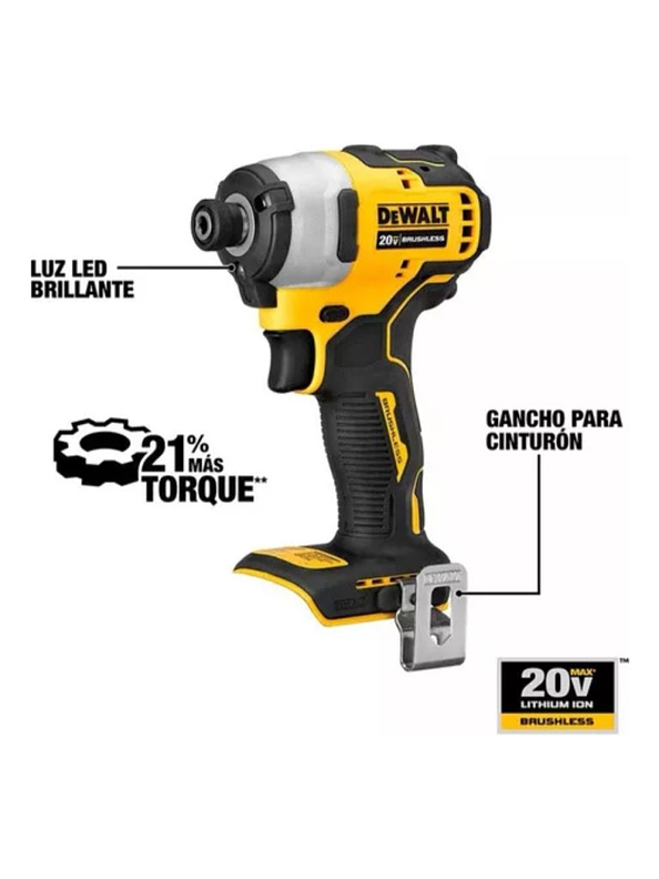 Kit de Atornillador de Impacto Inalámbrico de 1/4