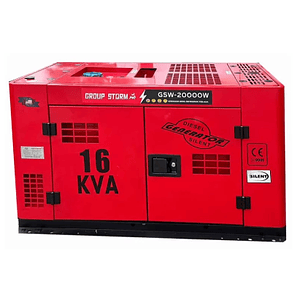 Generador de 16 kvA monofásico / trifásico uso continuo