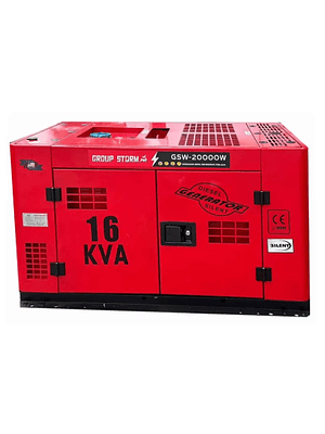Generador de 16 kvA monofásico / trifásico uso continuo