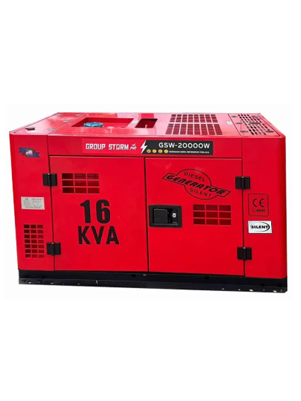 Generador de 16 kvA monofásico / trifásico uso continuo 1