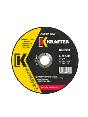 DISCO CORTE INOX 7 FINO 1,6MM (CAJA 25 UDS)